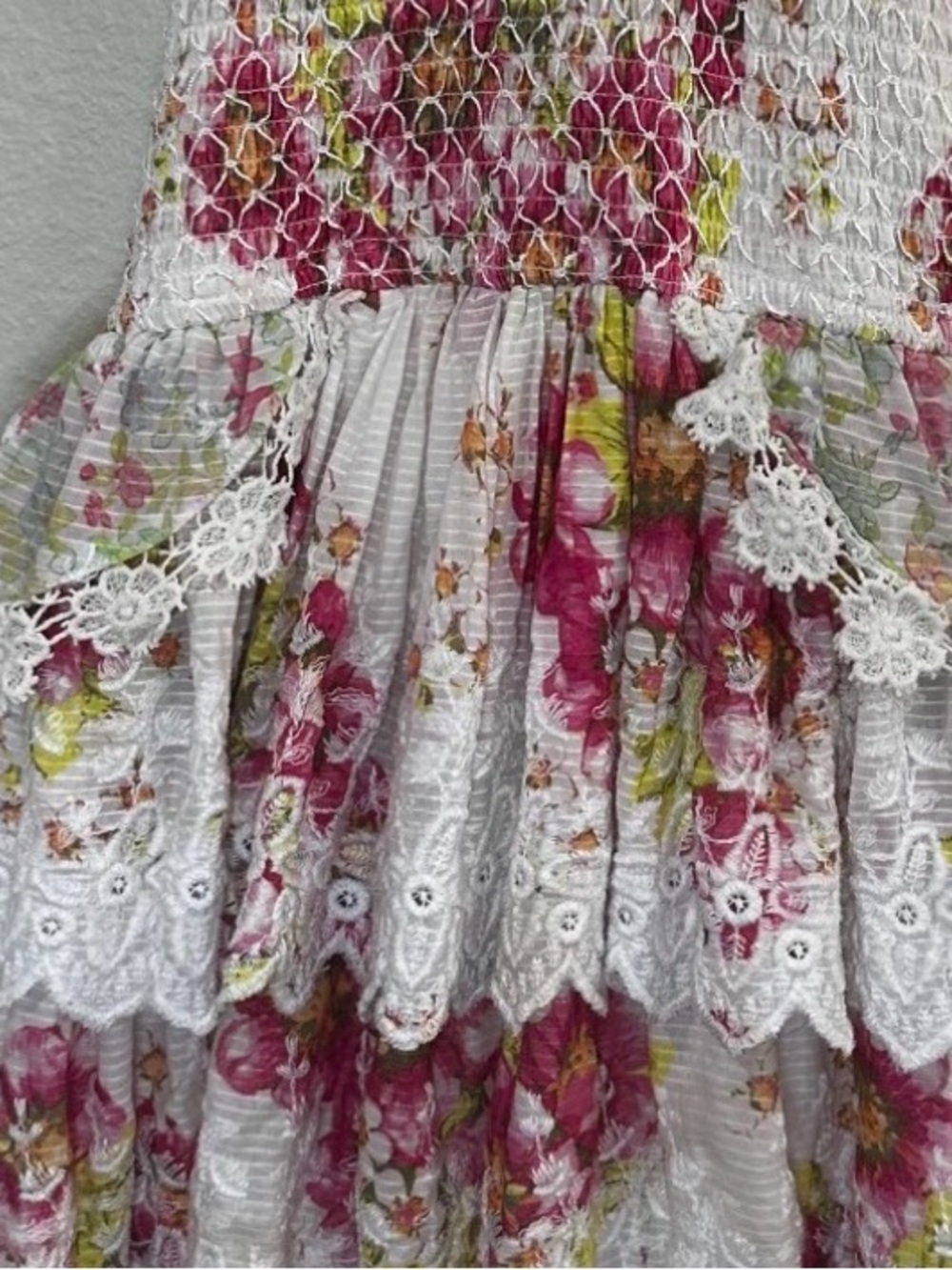 LoveShackFancy Deanna Halter Mini Dress Size
Small pink/white floral - Picture 8 of 8